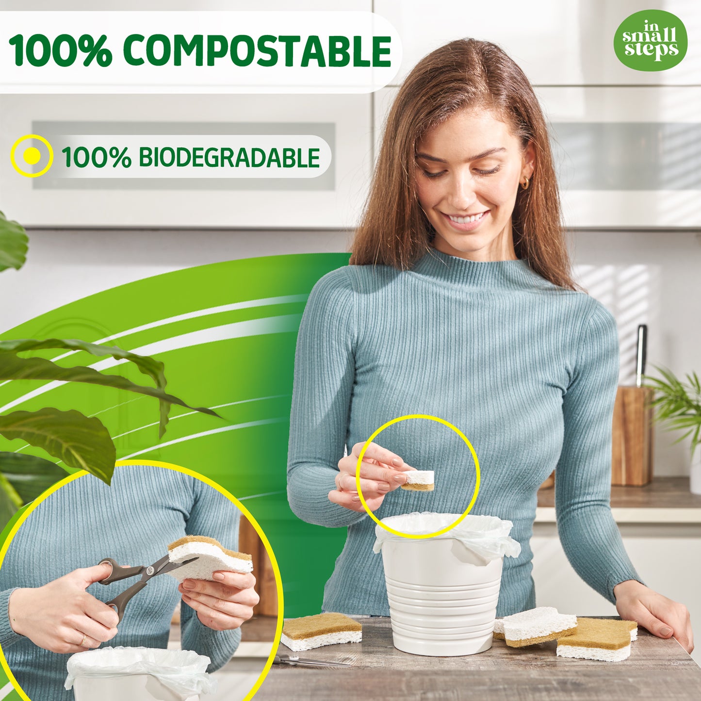 Biodegradable Eco Sponge - 9 Pack
